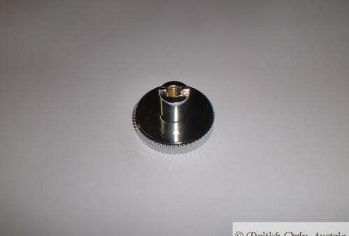 LARGE KNURLED NUT FOR BRAKE ROD -BUDGET PATTERN PART  PLATED    000615